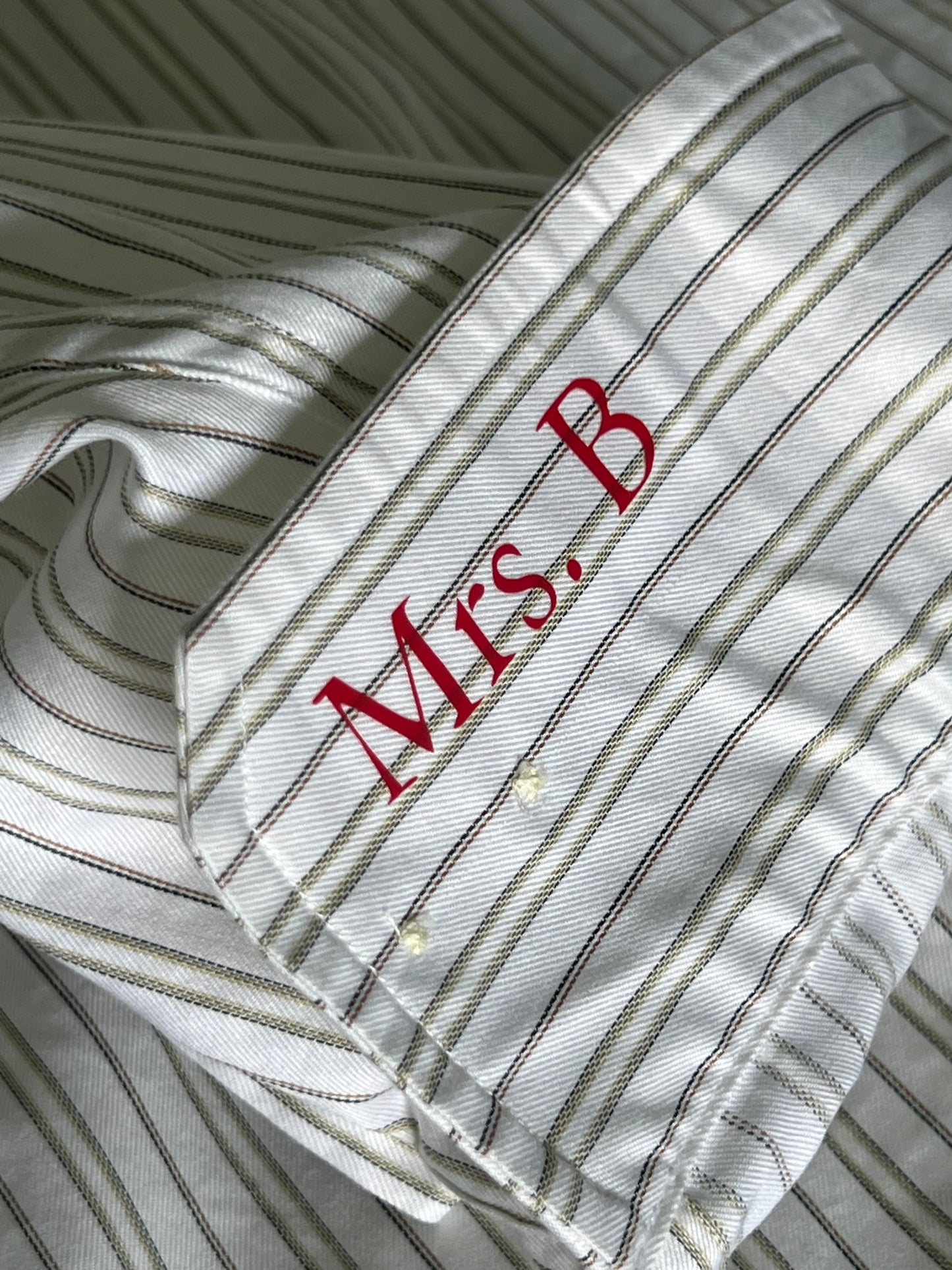 Cropped Secret Message Shirt | Re-Tailored Vintage Button Up